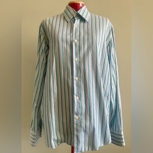Men's Blue Striped Shirt